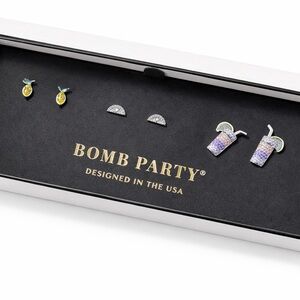 Bomb Party “Squeeze the Day” Earring Set 🍍🍹 BNIB | MSRP $96